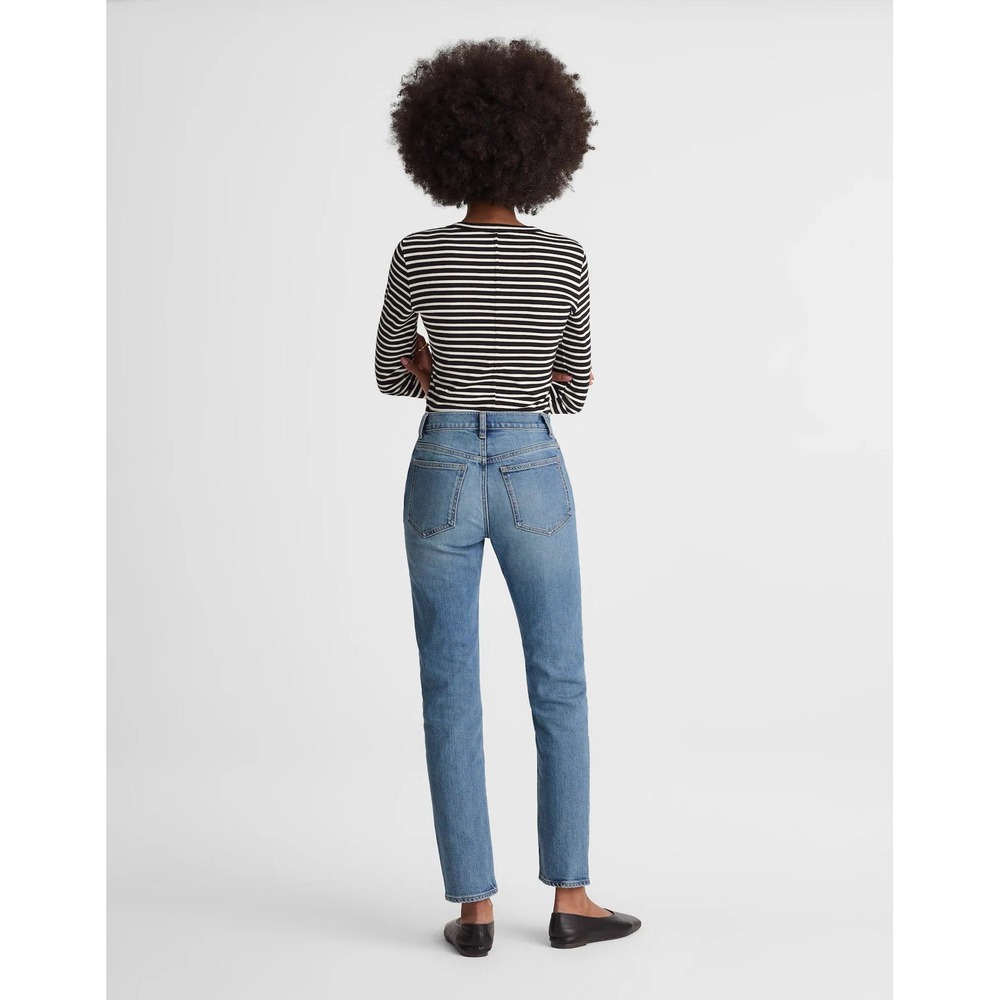 Madewell The Petite Jules Slim Straight Leg Jean 28 Petite Blue Denim NY555 - Picture 3 of 12